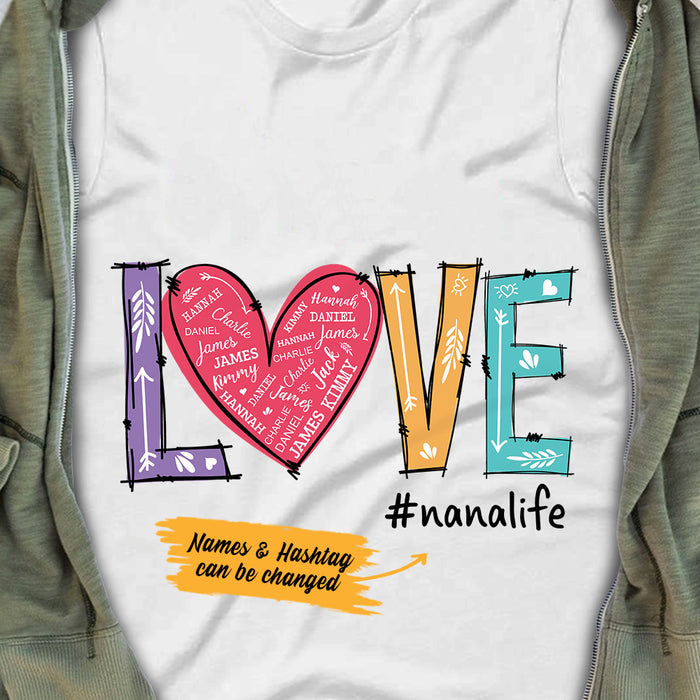 Personalized Grandma T Shirt FB261 26O36 1