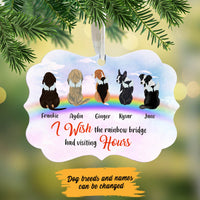 Personalized Dog Memorial Rainbow  Ornament MDF Ornament NB21 99O60 thumb 1