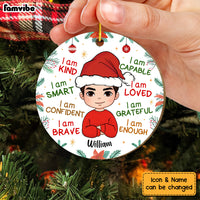 Personalized Gift For Grandson I Am Kind Circle Ornament 30177 thumb 1