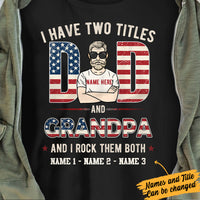 Personalized Dad Grandpa Two Titles T Shirt MY62 30O57 thumb 1