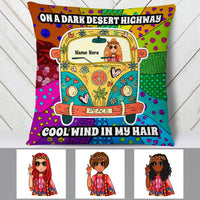 Personalized Hippie Girl Pillow DB13 87O53 thumb 1