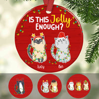 Personalized Cat Christmas  Ornament OB252 87O58 thumb 1