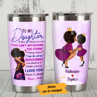 Personalized To My Daughter BWA Steel Tumbler JL94 65O47 thumb 1