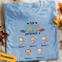Personalized Spanish Abuela Pertenece Grandma T Shirt AP235 65O36 thumb 1