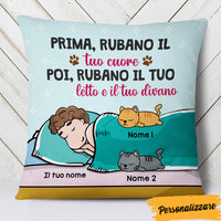 Personalized Italian Cat Gatti Tuo Cuore Pillow AP163 29O47 thumb 1