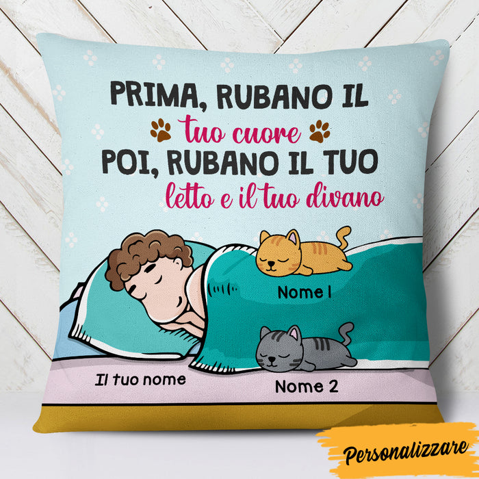 Personalized Italian Cat Gatti Tuo Cuore Pillow AP163 29O47 1