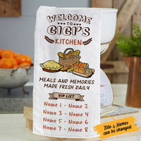 Personalized Welcome To Grandma Kitchen Towel DB121 29O53 thumb 1