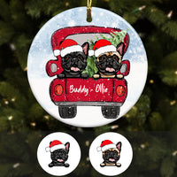 Personalized French Bulldog Dog Christmas Ornament SB301 81O34 thumb 1