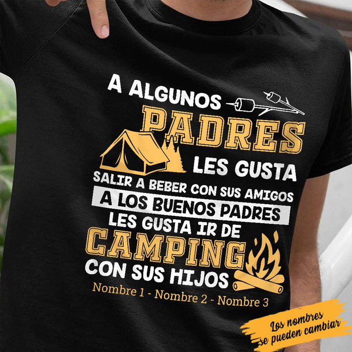 Personalized Dad Camping  Padre Spanish T Shirt AP1413 30O58 1