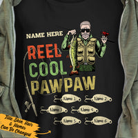 Personalized Fishing Reel Cool Dad Grandpa T Shirt MR182 65O36 thumb 1