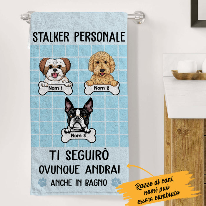 Personalized Stalker Personale Cane Italian Personal Stalker Dog Towel AP135 67O36 1