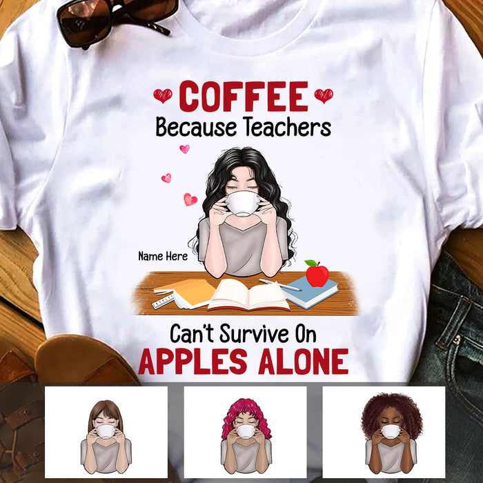 Personalized Teacher Coffee T Shirt JN12 26O47 1