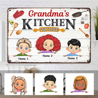 Personalized Kitchen Grandma Metal Sign JL92 26O58 thumb 1