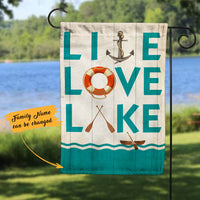 Personalized Lake Garden Flag JL24 85O60 thumb 1