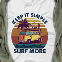 Surfing Keep It Simple White T Shirt JN153 95O36 thumb 1