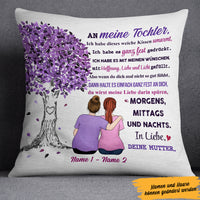 Personalized Mom Grandma Mama Oma German Tree Pillow AP54 73O47 (Insert Included) thumb 1