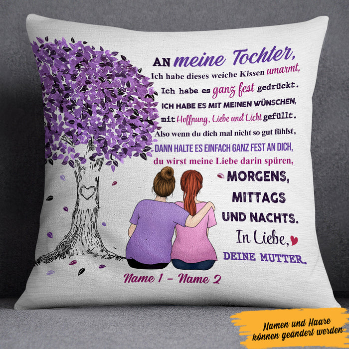 Personalized Mom Grandma Mama Oma German Tree Pillow AP54 73O47 (Insert Included) 1