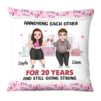 Personalized Couple Annoying Each Other Pillow 22715 thumb 1