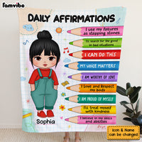 Personalized Daughter Inspirational I Can Do This Blanket 30082 thumb 1