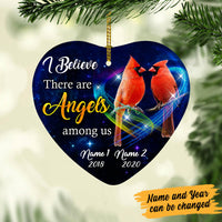 Personalized Cardinal Memorial Heart Ornament NB113 95O60 thumb 1