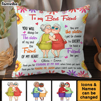 Personalized Gift For Friends Sister Of My Soul Friend Of My Heart Pillow 31014 thumb 1