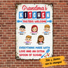 Personalized Grandma Kitchen Made With Love Metal Sign JL93 30O53 1