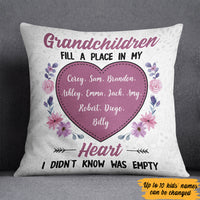 Personalized Grandchildren In My Heart  Pillow SB292 81O47 (Insert Included) thumb 1