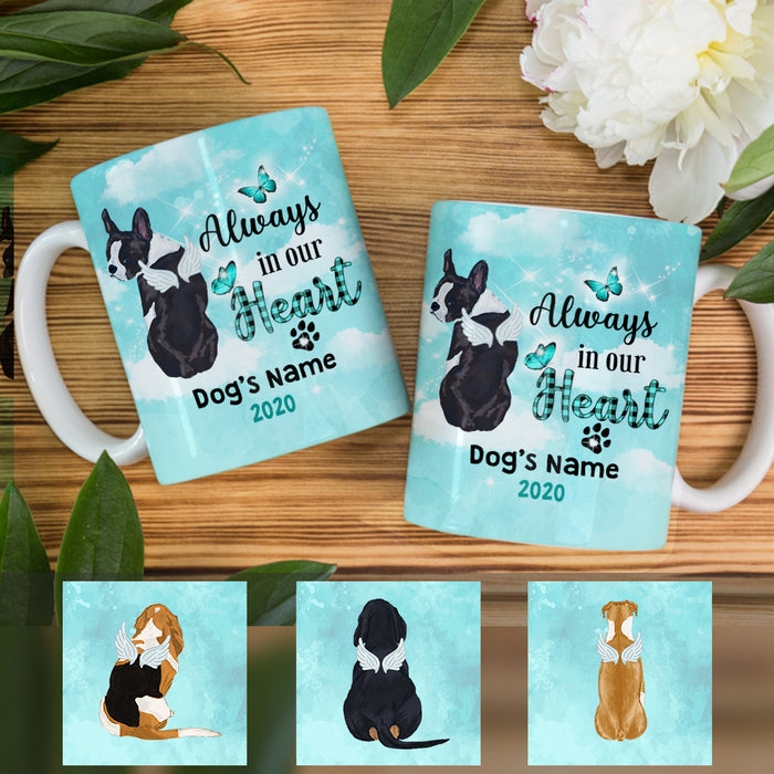 Personalized Always In Heart Dog Memorial Mug OB202 65O47 1