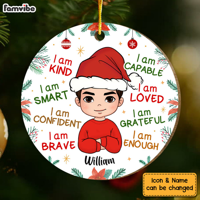Personalized Gift For Grandson I Am Kind Circle Ornament 30177 1