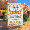 Personalized Thankful Fall God Bless This Home Flag AG222 95O47 1