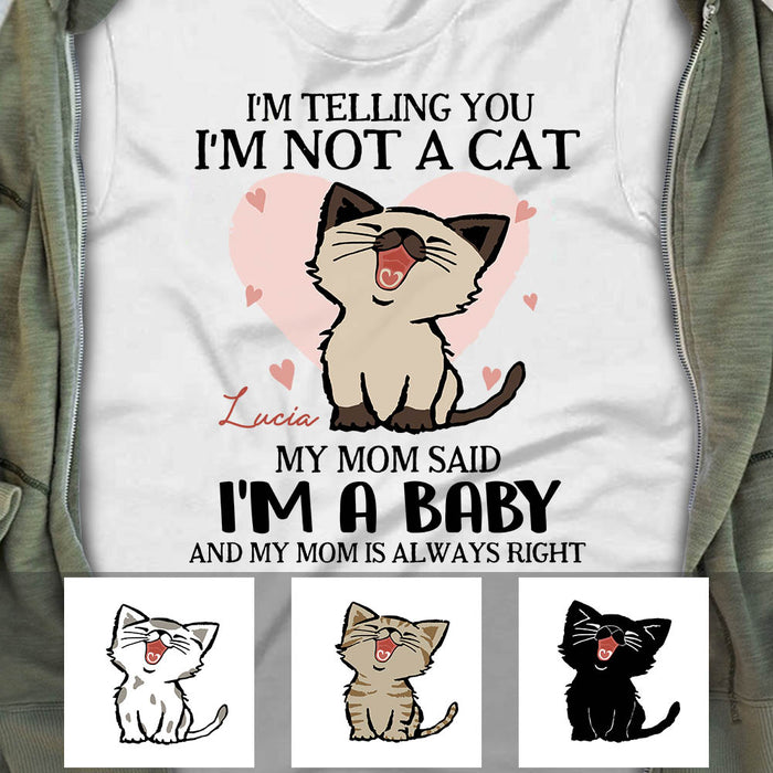 Baby cat shirt best sale