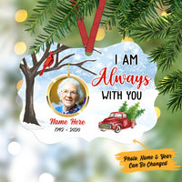 Personalized I Am Always With You Memorial MDF Benelux Ornament NB102 73O36 thumb 1