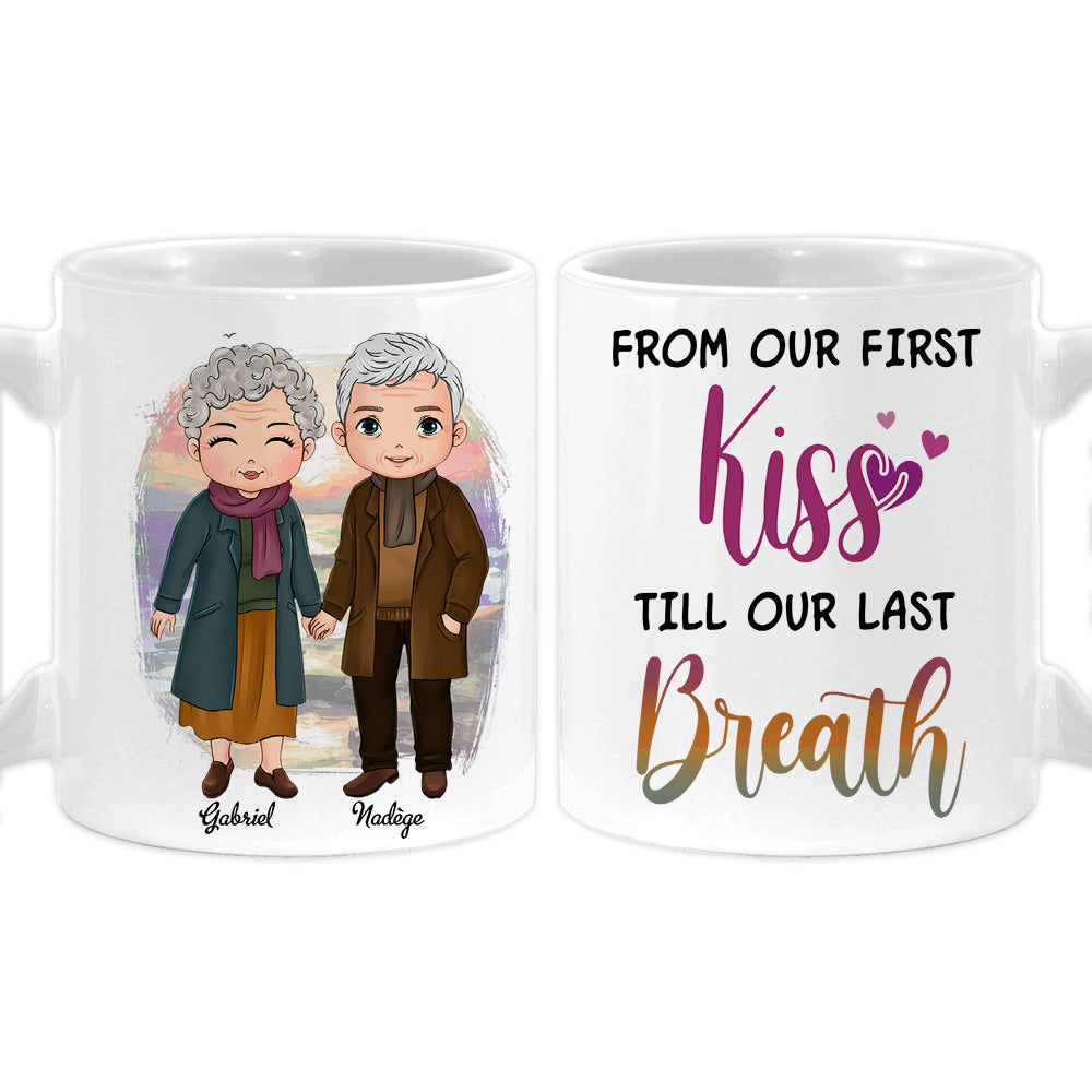 Personalized Couple From Our First Kiss Mug 31138 Primary Mockup