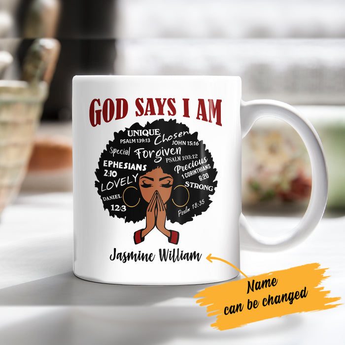 Personalized God Says BWA Mug JL311 85O57 1