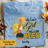Personalized I Am A Beer Girl T Shirt JL273 29O58 1