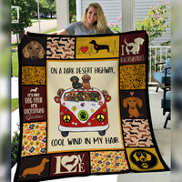 Dachshund Dog Blanket NB272 73O34 thumb 1