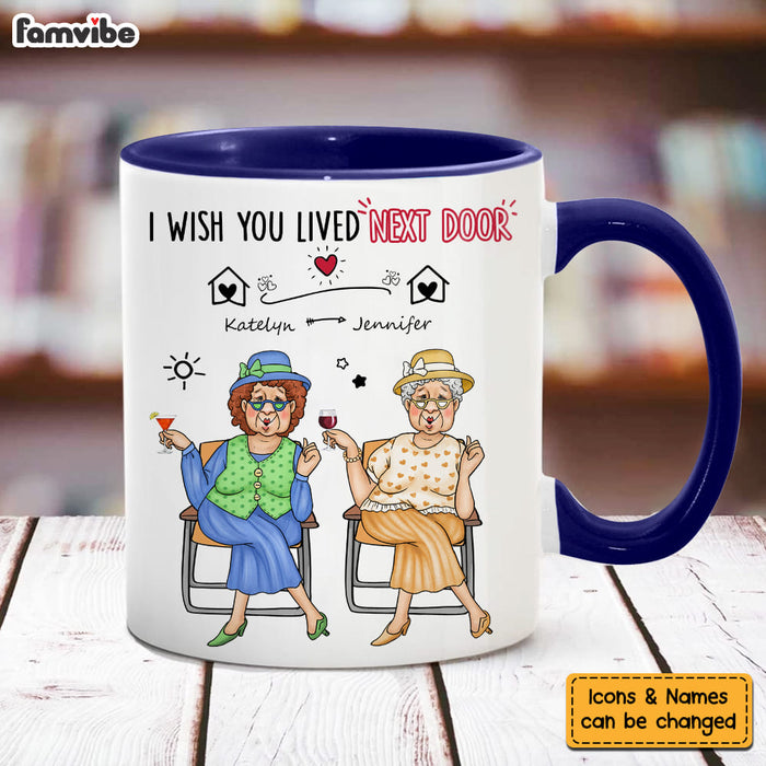 Personalized Gift For Friends Wish You Lived Next Door Mug 31582 1