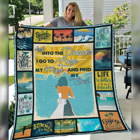 Into The Ocean I Go Fleece Blanket JN291 30O36 thumb 1