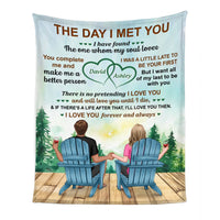 Personalized Gift For Couple The Day We Met Blanket 31260 thumb 1