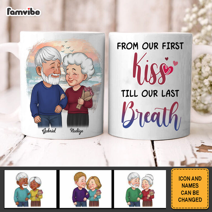 Personalized Couple From Our First Kiss Mug 31071 1