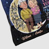 Personalized Gift For Couple Love To The Moon And Back Blanket 31277 1