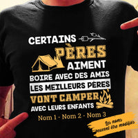 Personalized Dad Camping  Papa French T Shirt AP910 30O58 thumb 1