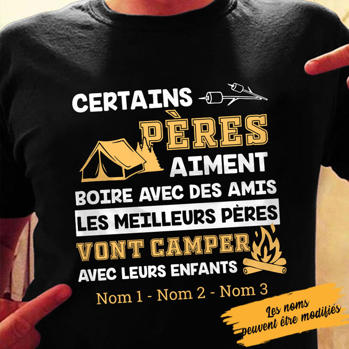 Personalized Dad Camping  Papa French T Shirt AP910 30O58 1