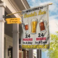 Personalized 24 Beers Home Bar Flag AG121 28O47 thumb 1