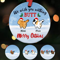 Personalized Merry Catmas Cat Christmas  Ornament OB225 30O60 thumb 1