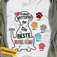 Personalized German Mama Oma Hunde Dog Mom Grandma T Shirt AP161 65O36 thumb 1