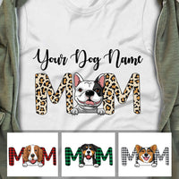 Personalized Dog Mom Name T Shirt MR315 30O60 thumb 1