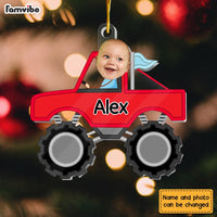 Personalized Gift For Kids Truck Upload Photo Ornament 30522 thumb 1