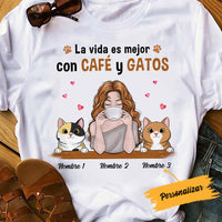 Personalized Cat Mom Spanish Mamá Gato T Shirt AP163 26O53 thumb 1