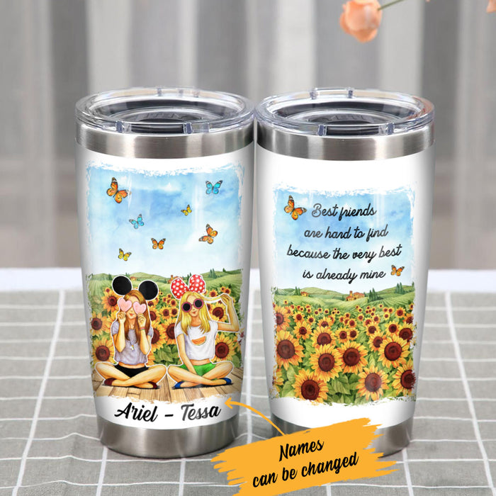 Personalized Very Best Is Mine Girl Friends Steel Tumbler AG51 28O53 1